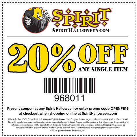 spirit halloween discount code 2023|More.